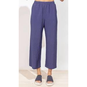 NEW ESCAPE BY HABITAT crinkle easy pant in navy
